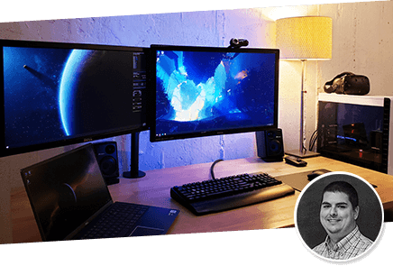 Sean M.'s home office setup